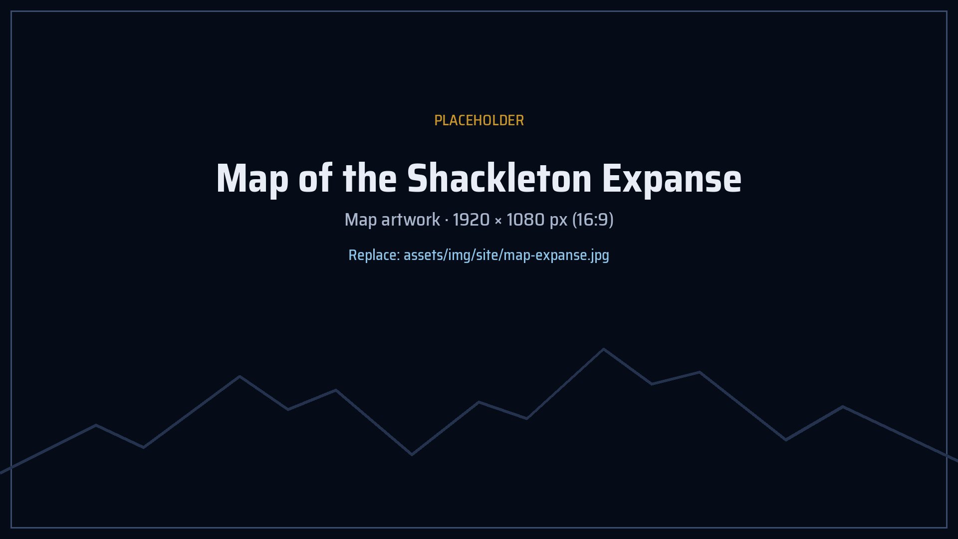 Map of the Shackleton Expanse